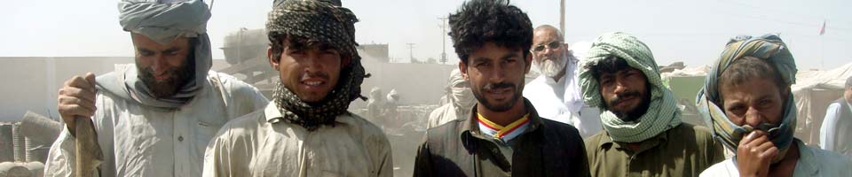 Arbeiter in Helmand, Afghanistan